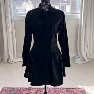 Black button down dress